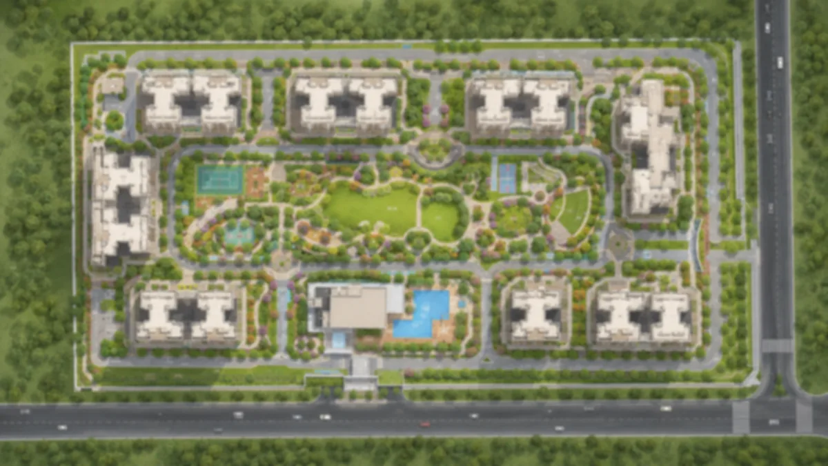 Master plan reference for Purva Mandur - a phased gated township on a 14.57-acre parcel at Mandur, East Bengaluru